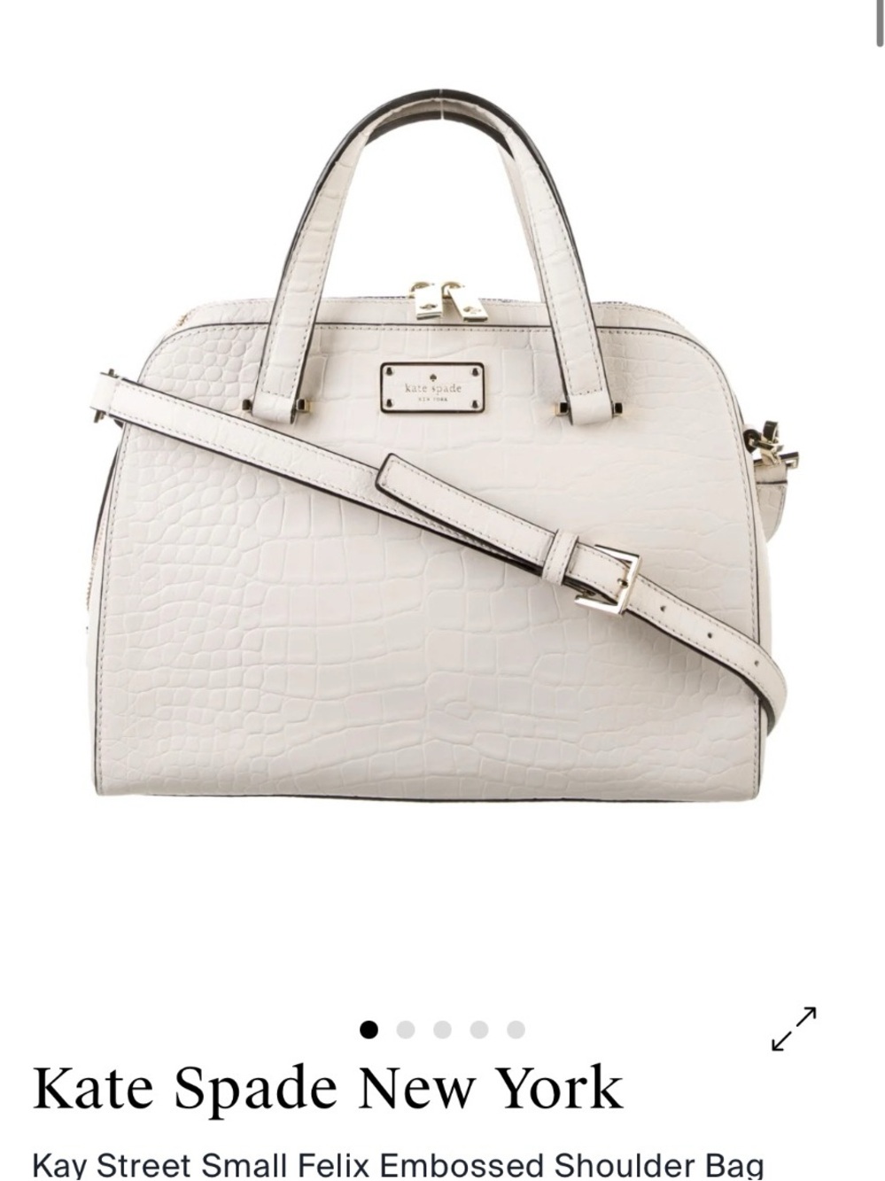 Kate Spade New York Kay Street Small Felix
Embossed Shoulder Bag $379